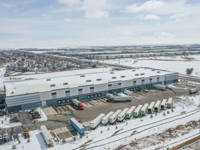 Aerial photo of distribution center