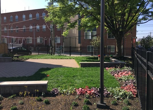 New garden beds at the Concert Garden